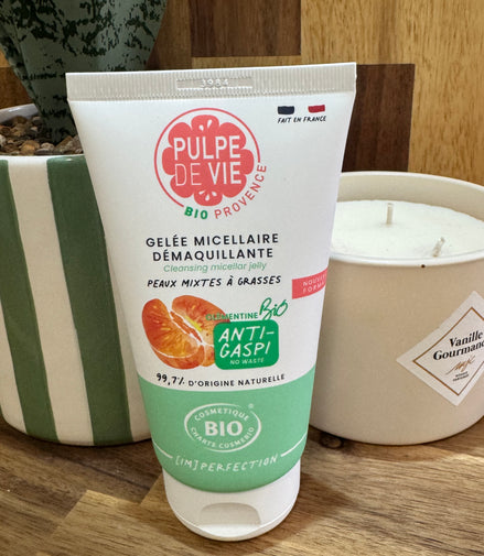 Gelée micellaire démaquillante à la Clémentine BIO anti-gaspi - 150ml