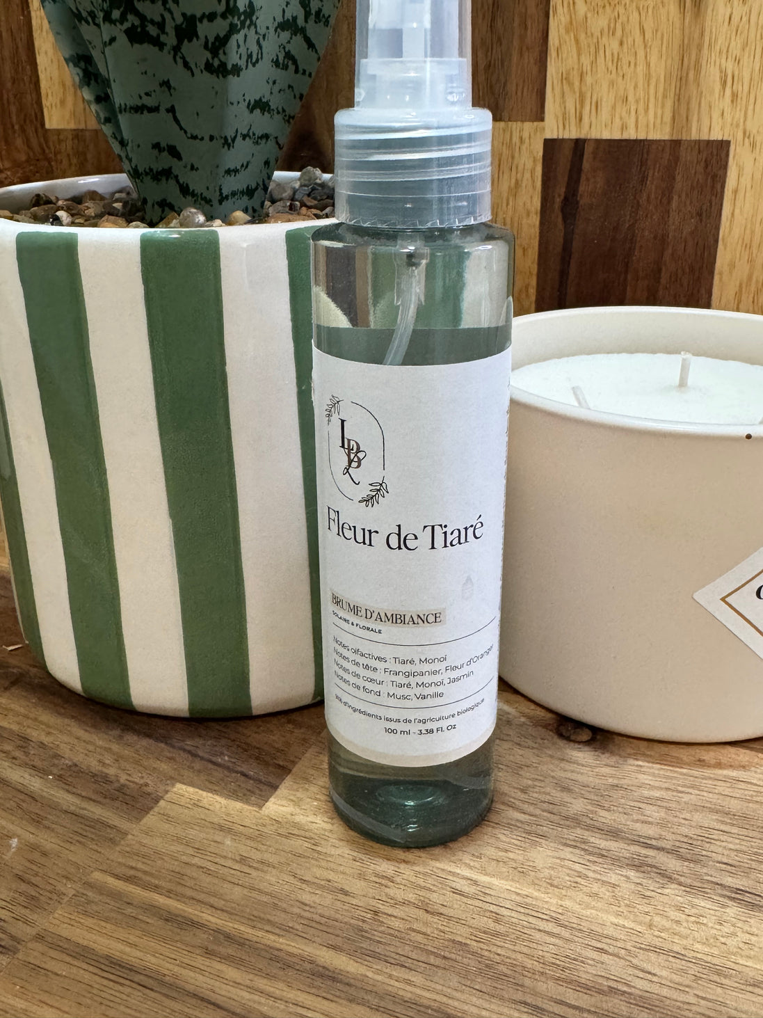 Brume d'ambiance parfumée et végétale Fleur de Tiaré - 100ml