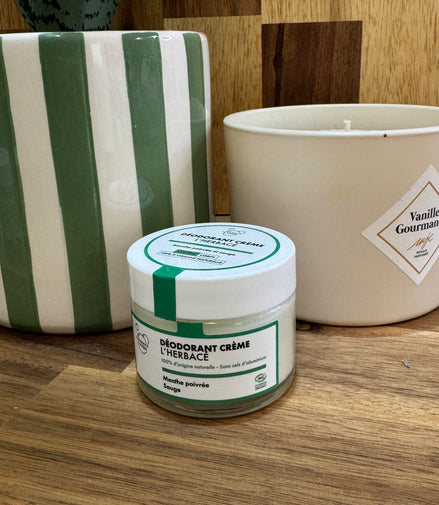 Déodorant crème l'herbacé menthe poivrée &amp; sauge