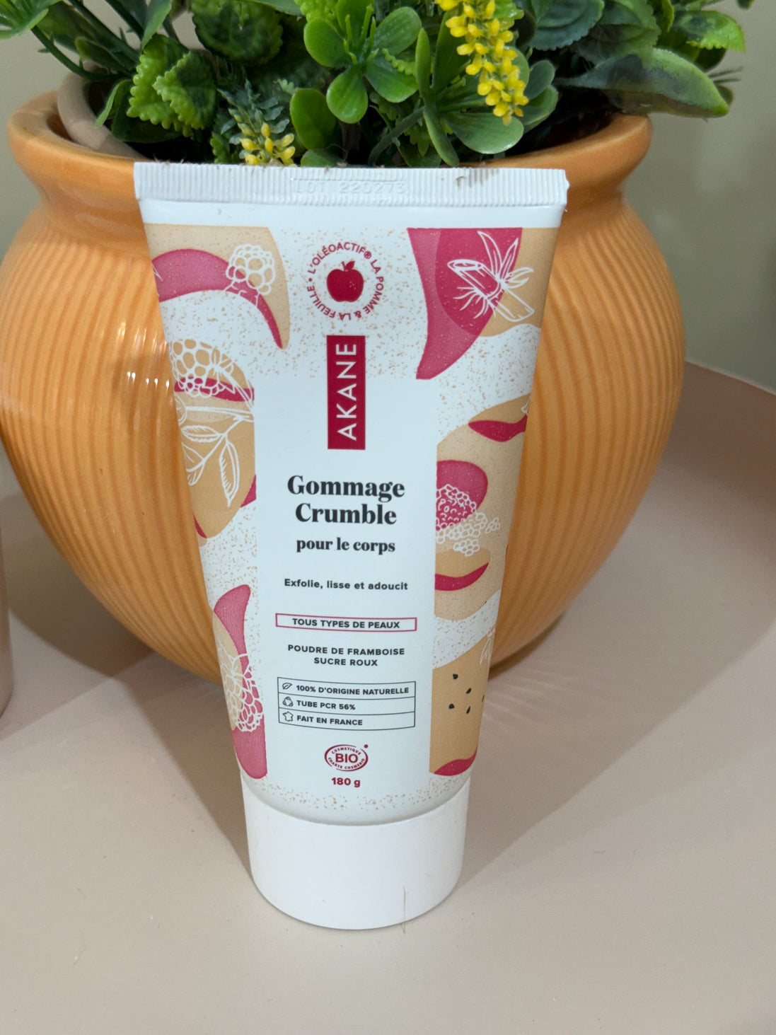 Gommage Crumble pour le corps - poudre de framboise &amp; sucre roux