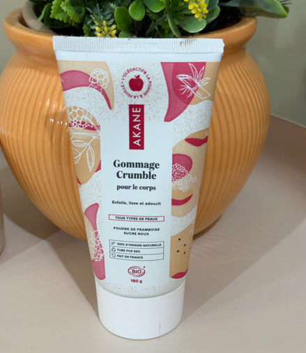 Gommage Crumble pour le corps - poudre de framboise &amp; sucre roux