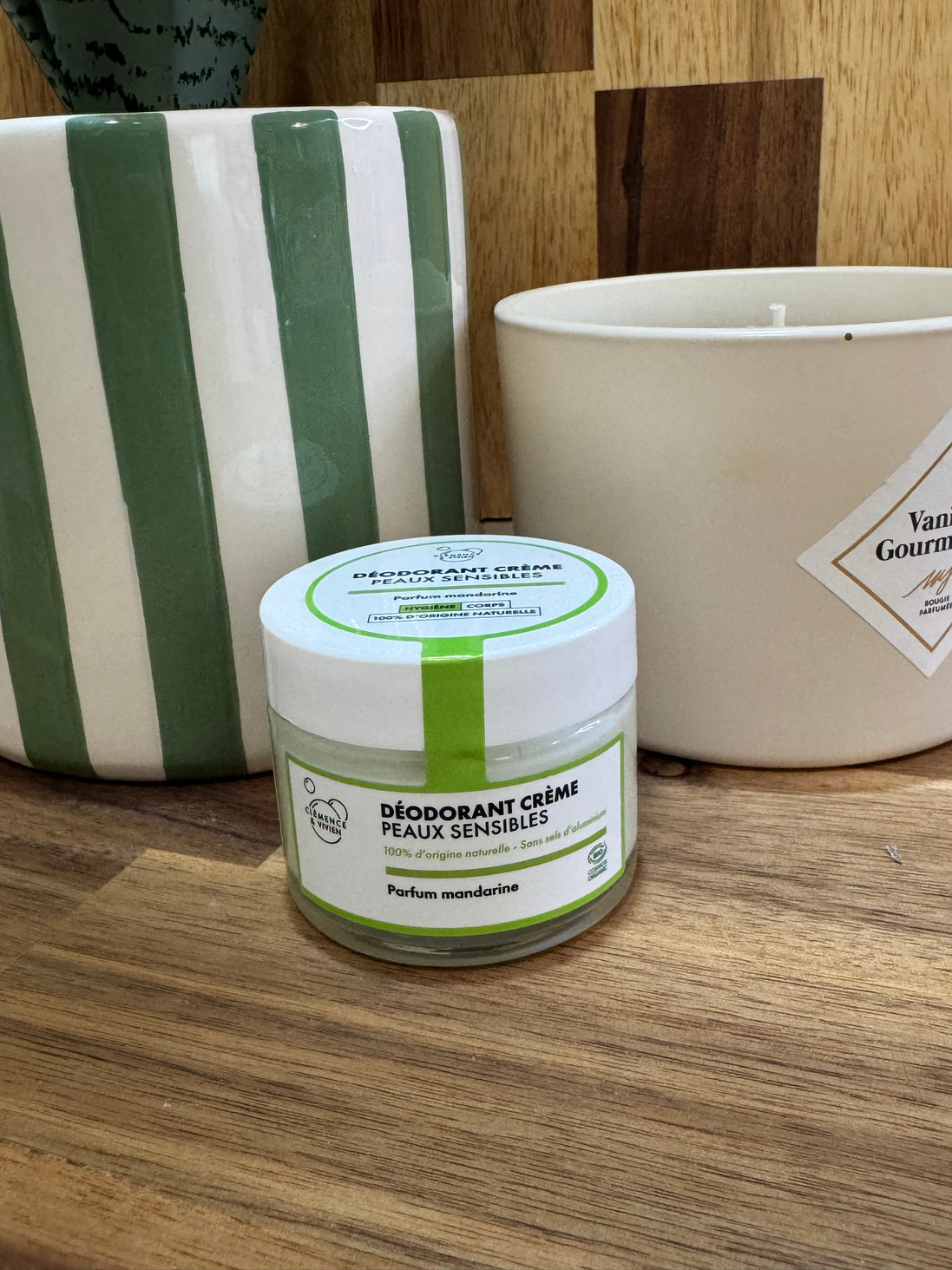 Déodorant crème peaux sensibles parfum mandarine