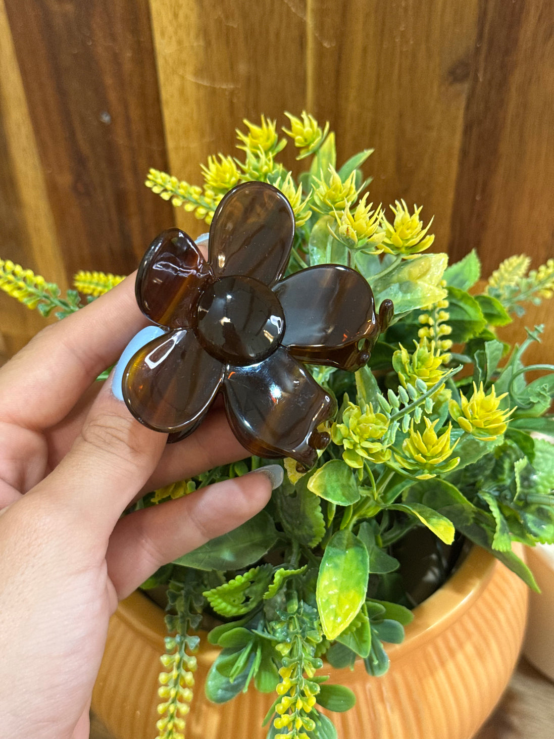 Pince à cheveux Bloom Moka
