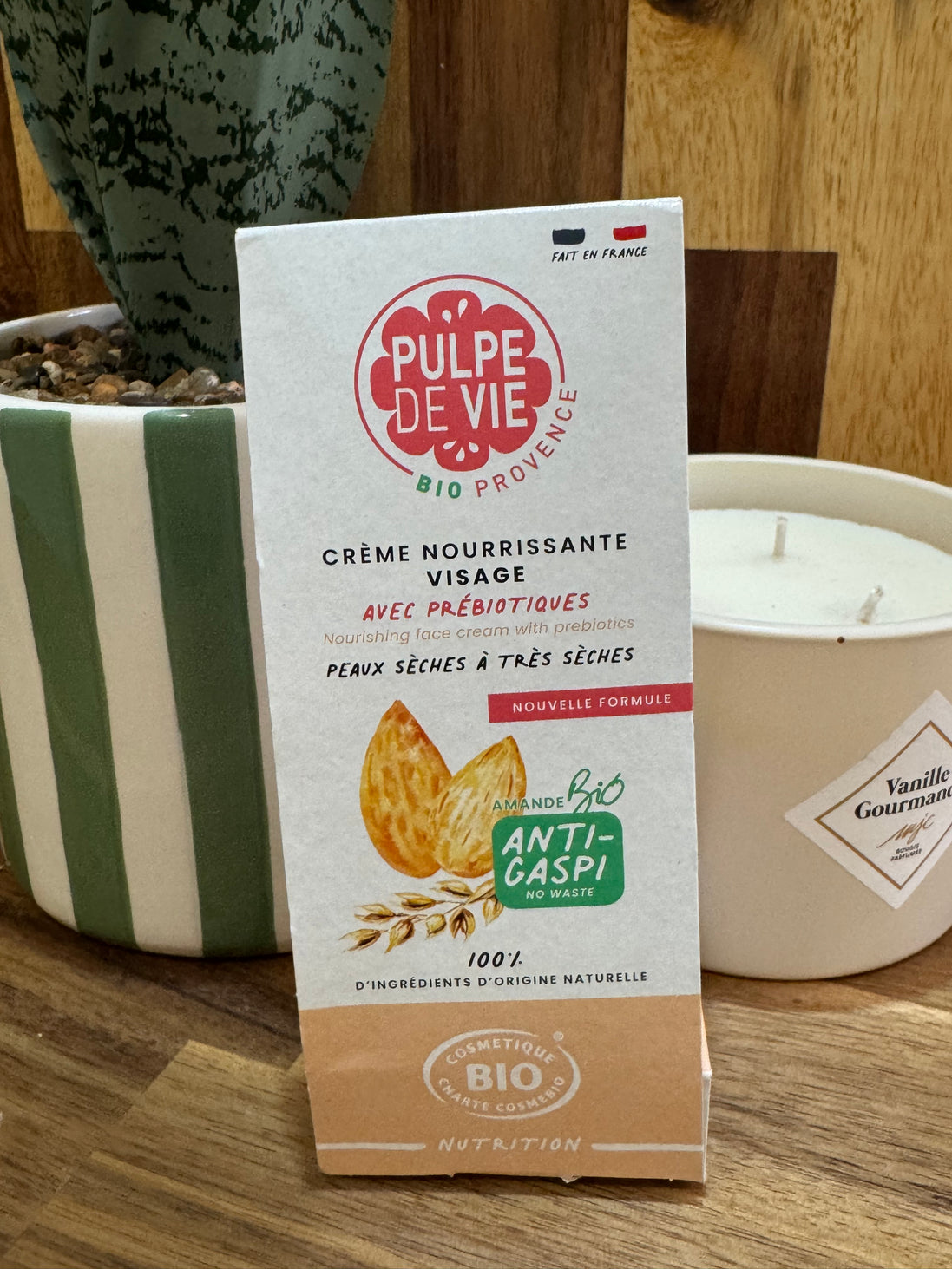 Nutri-creme veloutee à l’Amande BIO anti-gaspi aquarelle amande - 40ml