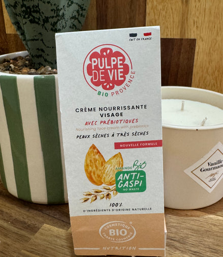 Nutri-creme veloutee à l’Amande BIO anti-gaspi aquarelle amande - 40ml
