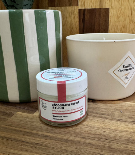 Déodorant crème le fleuri - Géranium rosa &amp; Palmarosa