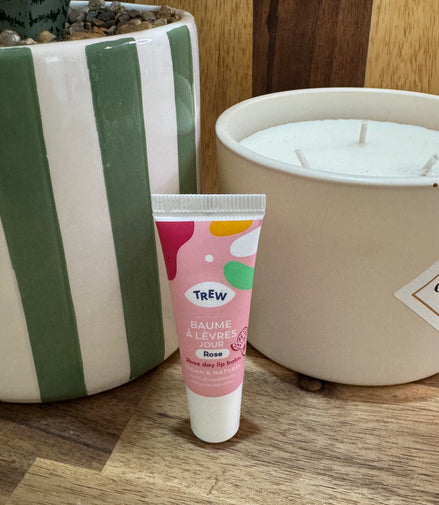 Baume à lèvre 100% naturel et Vegan à la rose