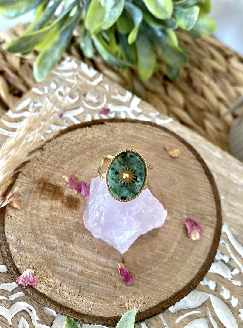 Bague Alizée verte