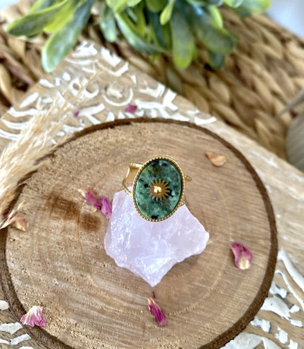 Bague Alizée verte