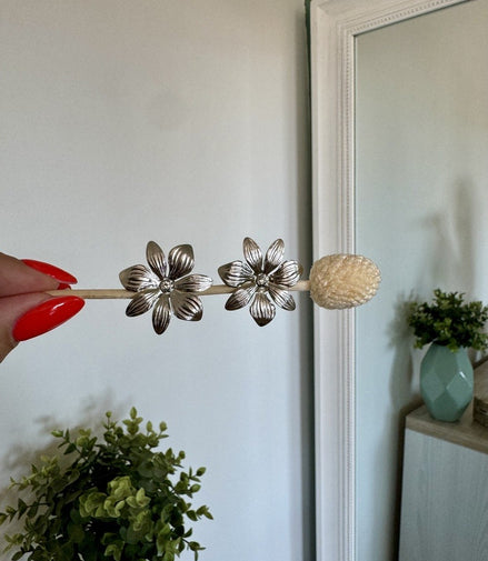 Boucles Camélia - Argent