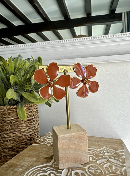 Boucles Magnolia terracotta