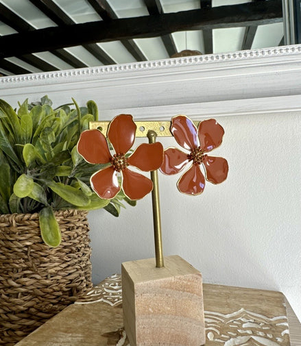 Boucles Magnolia terracotta