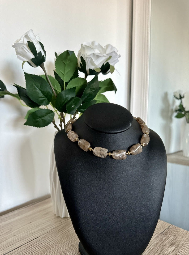 Collier Augustine Taupe