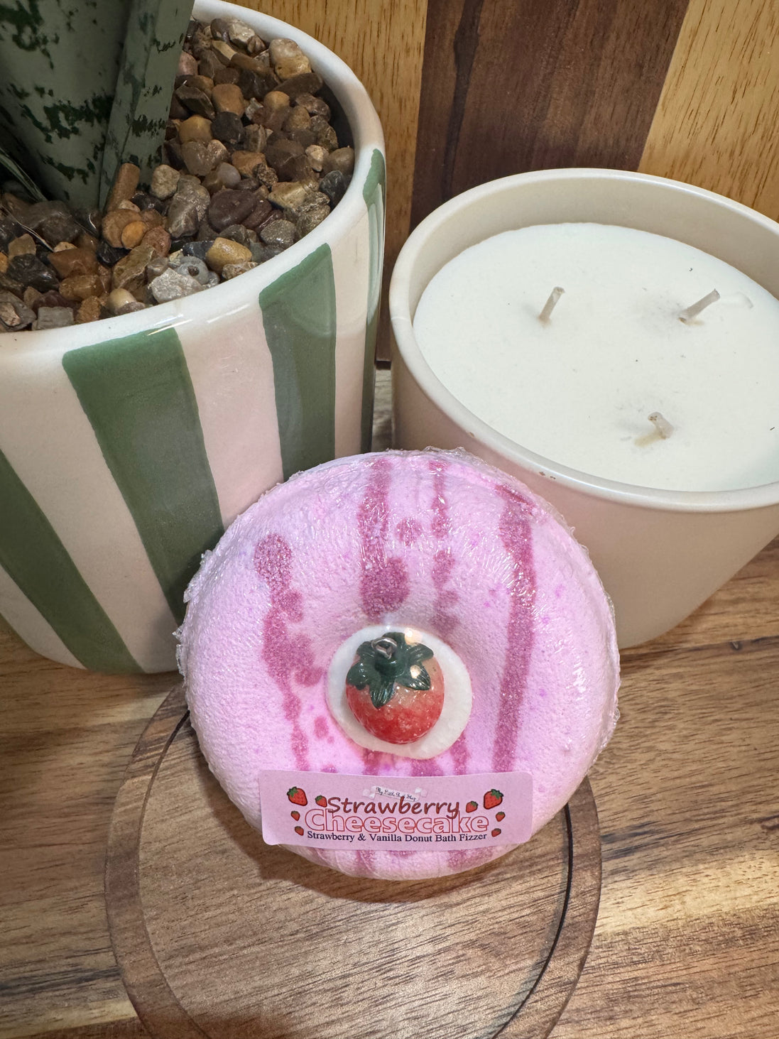 Bombe de Bain Effervescente Donut’s Cheesecake à la Fraise