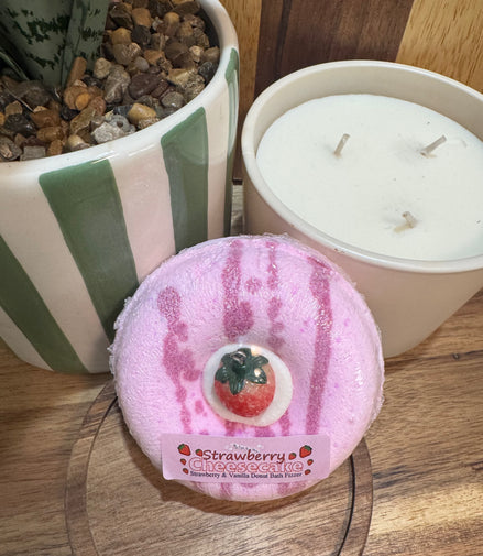 Bombe de Bain Effervescente Donut’s Cheesecake à la Fraise
