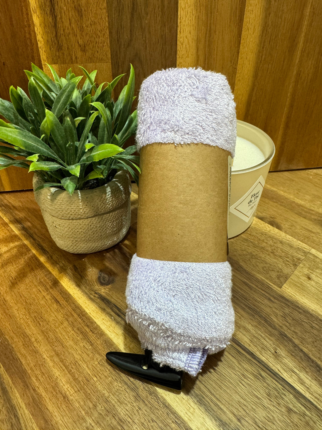 Serviette cheveux | Bambou Oekotex Violette