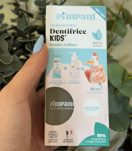 Kit Découverte Dentifrice Kids Menthe Douce (1 bouteille + 1