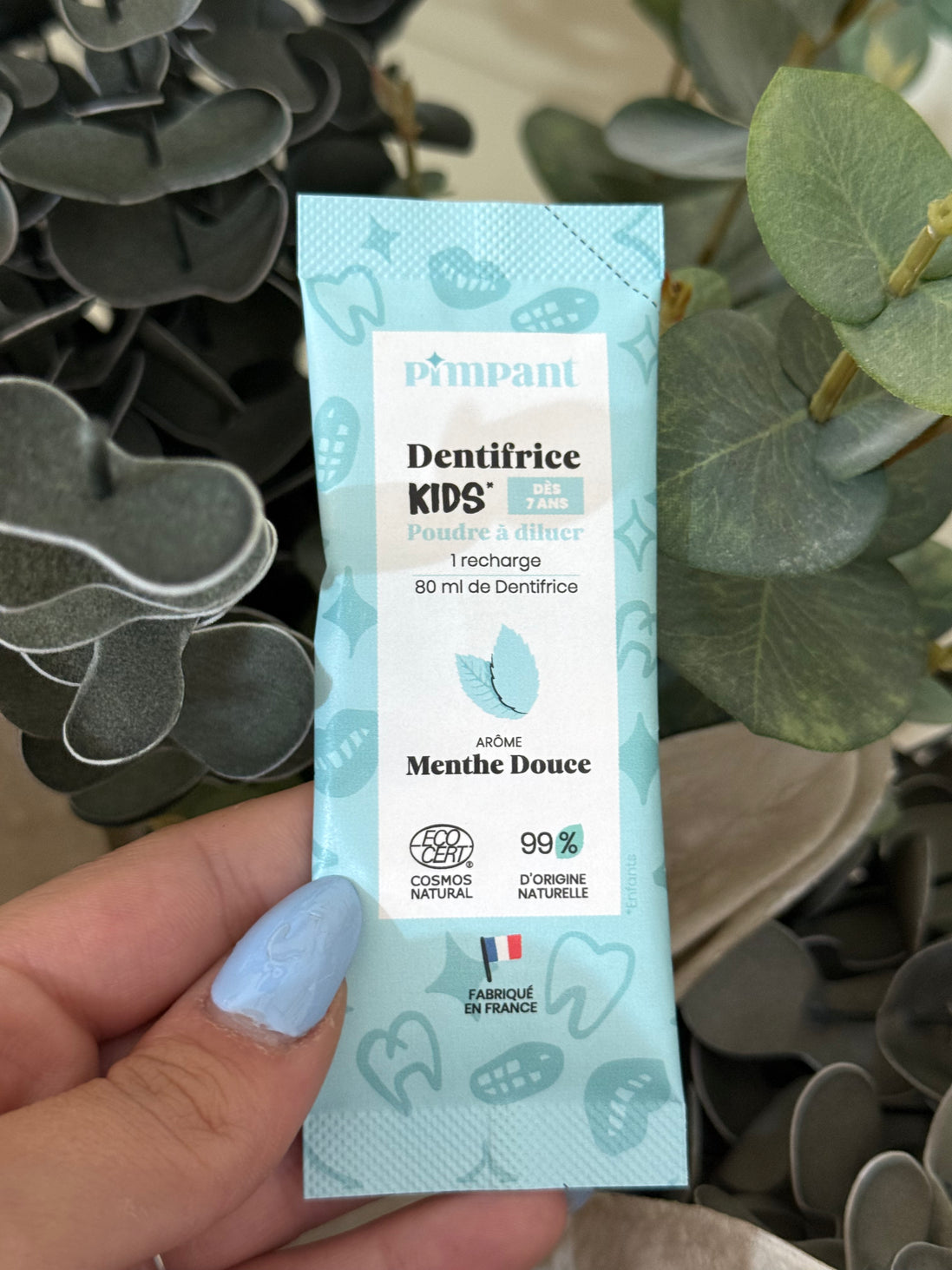 Recharge Dentifrice Menthe Douce Kids poudre à diluer 8gr