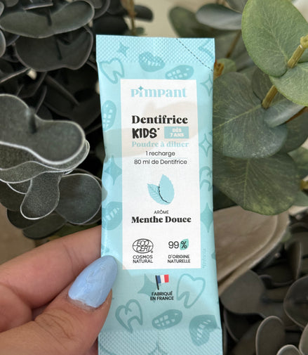 Recharge Dentifrice Menthe Douce Kids poudre à diluer 8gr
