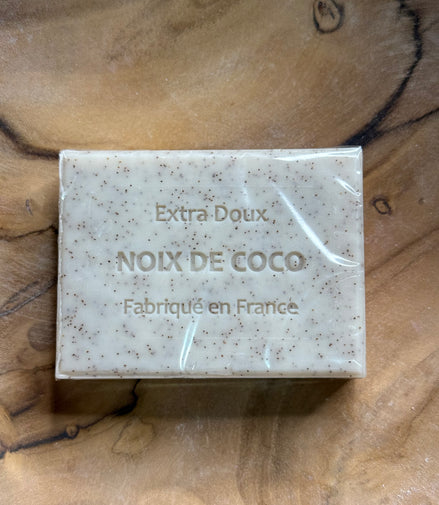 Savon de Provence solide Exfoliant parfum Noix de Coco – 100g