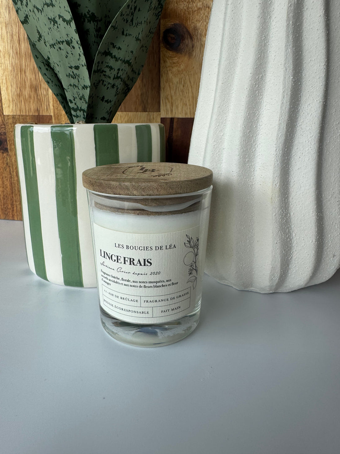 Bougie Linge frais - Grande