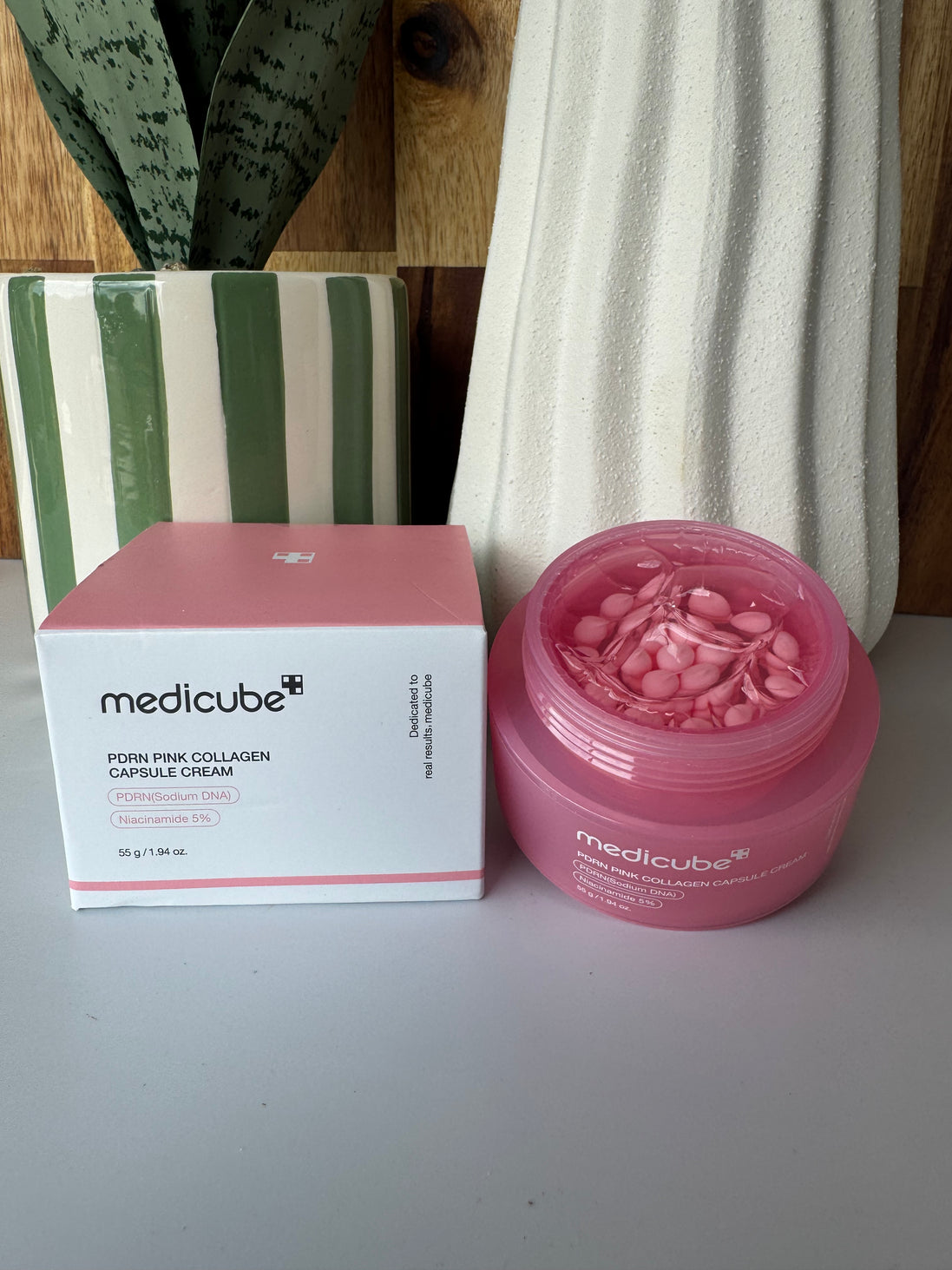 MEDICUBE Crème en Capsules de Collagène Rose à l'ADN de Saumon PDRN