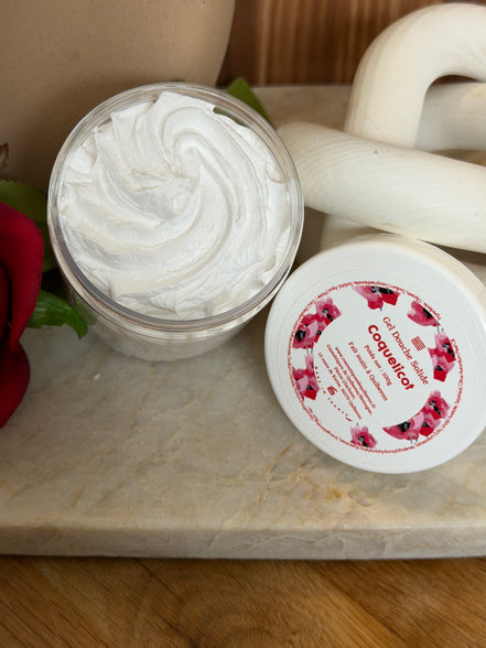 Chantilly de douche - 100g - Fait main Coquelicot