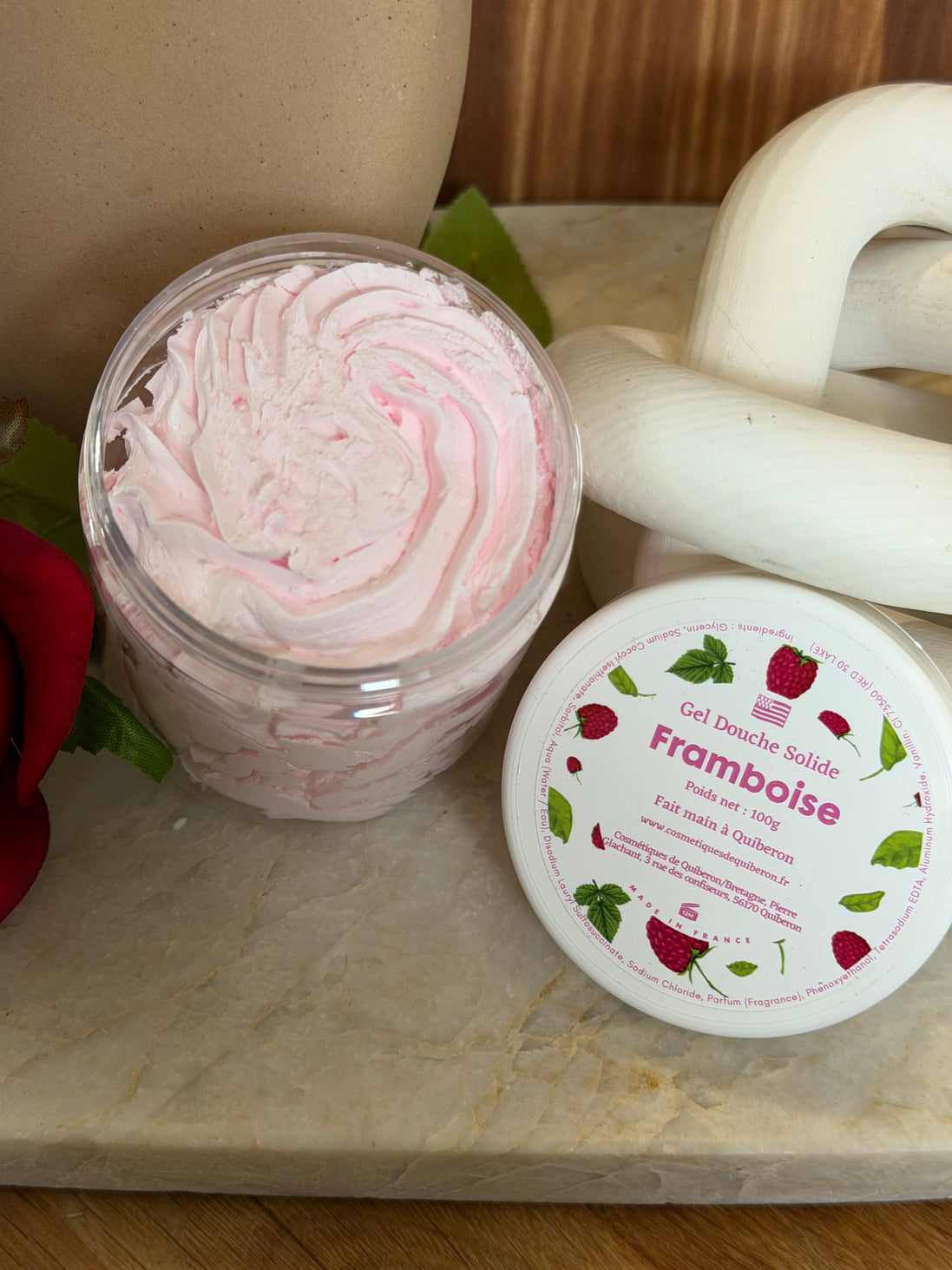 Chantilly de douche - 100g - Fait main Framboise