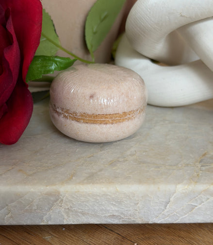 Macaron de bain effervescent parfum monoï