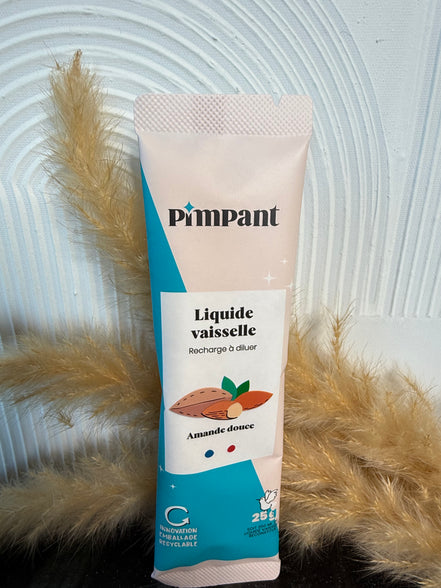 Stick Recharge Liquide Vaisselle Amande en Poudre à Diluer