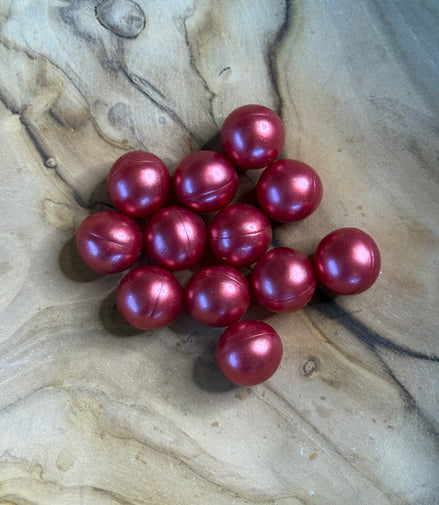 Perle de bain ronde fraise