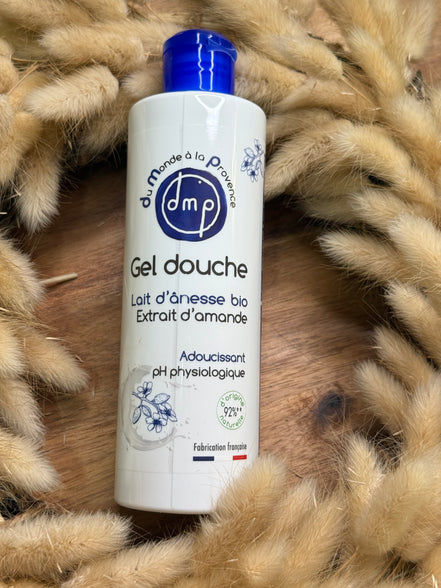 Gel douche au Lait d’Ânesse BIO et Extrait d’Amande – 250ml