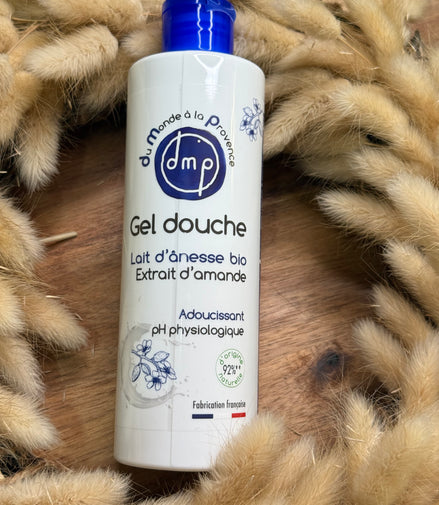 Gel douche au Lait d’Ânesse BIO et Extrait d’Amande – 250ml