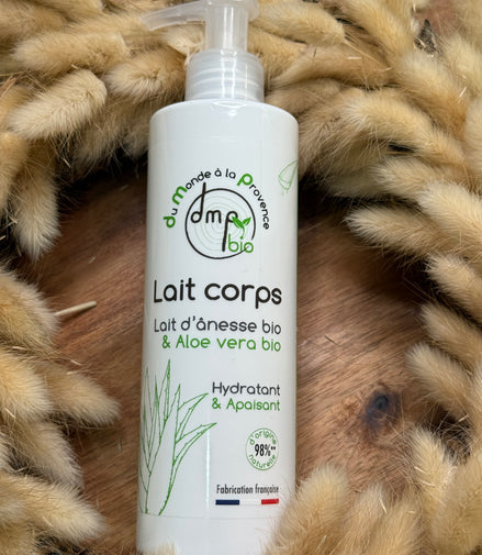 Lait corps au Lait d’Ânesse BIO et Aloé Vera BIO – 250ml