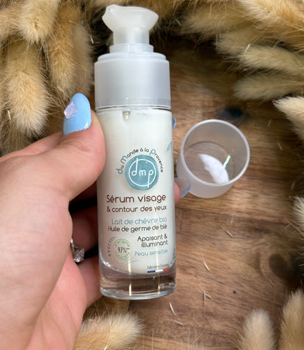 Sérum visage et contour des yeux au Lait de Chèvre BIO – 30ml