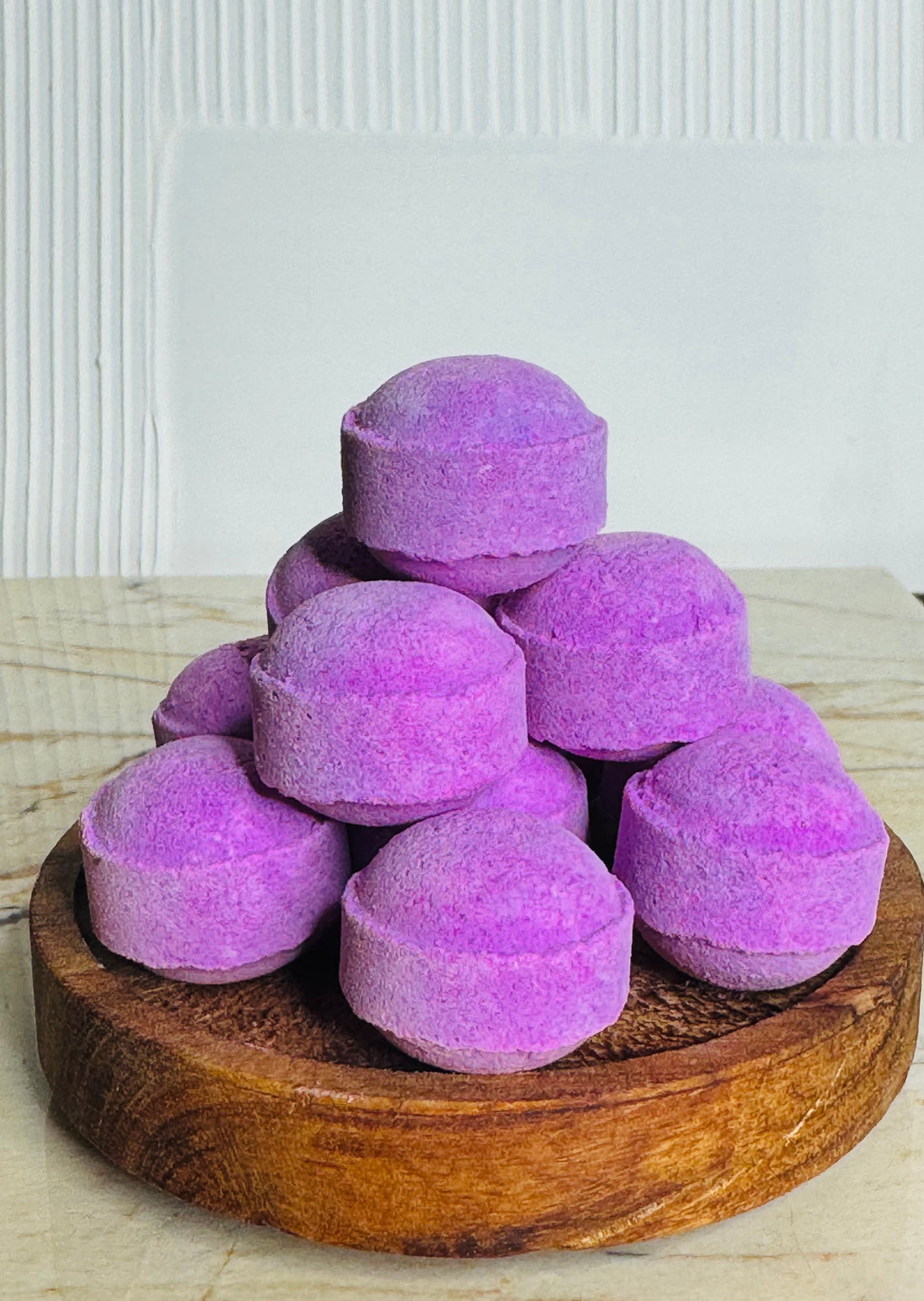Mini bille de bain framboise