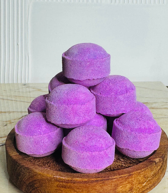 Mini bille de bain framboise