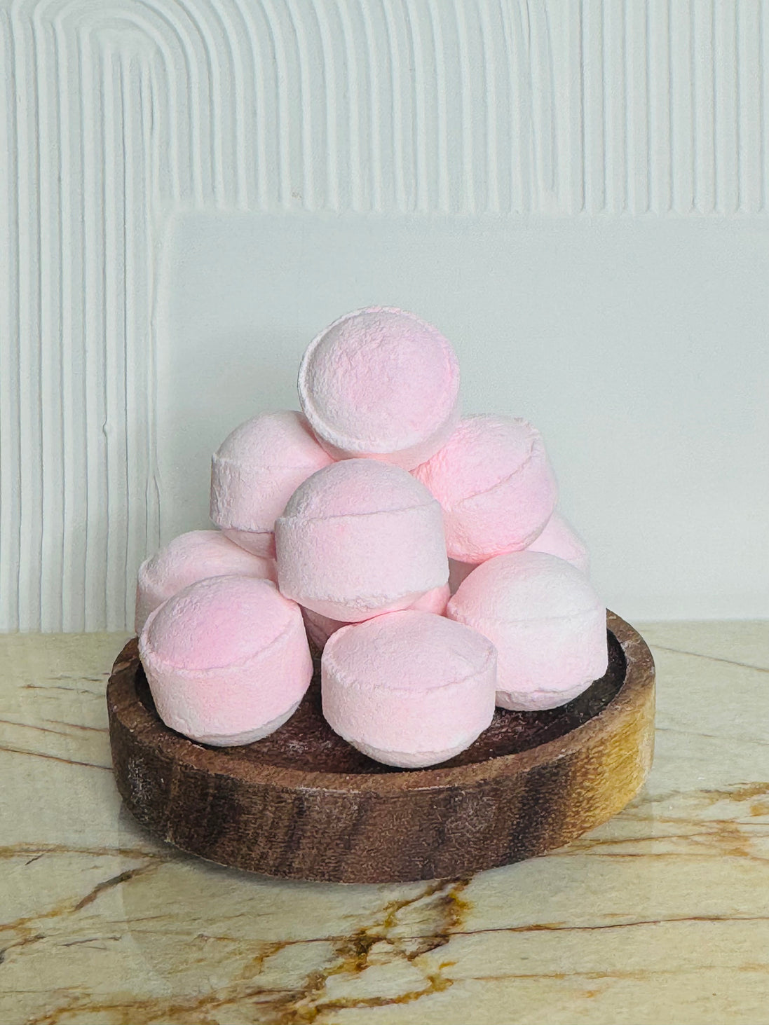 Mini bille de bain rose
