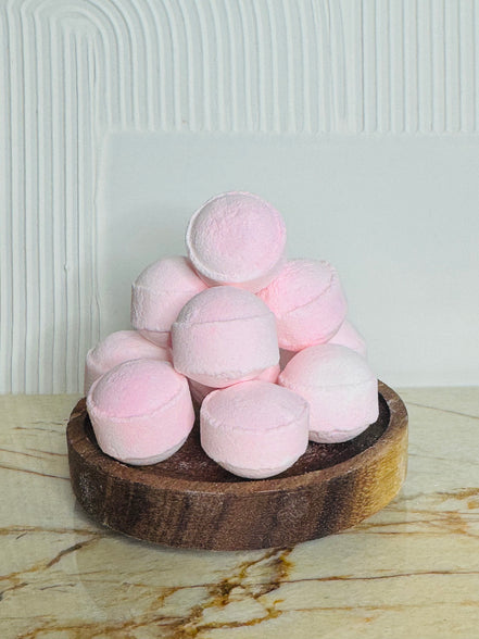 Mini bille de bain rose