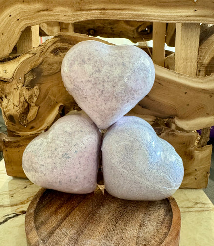 Coeur de bain lavande