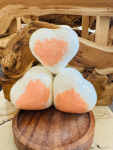 Coeur de bain orange
