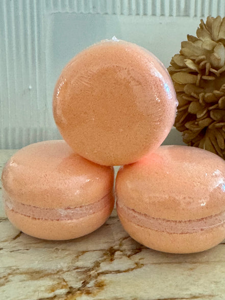 Macaron de bain pamplemousse