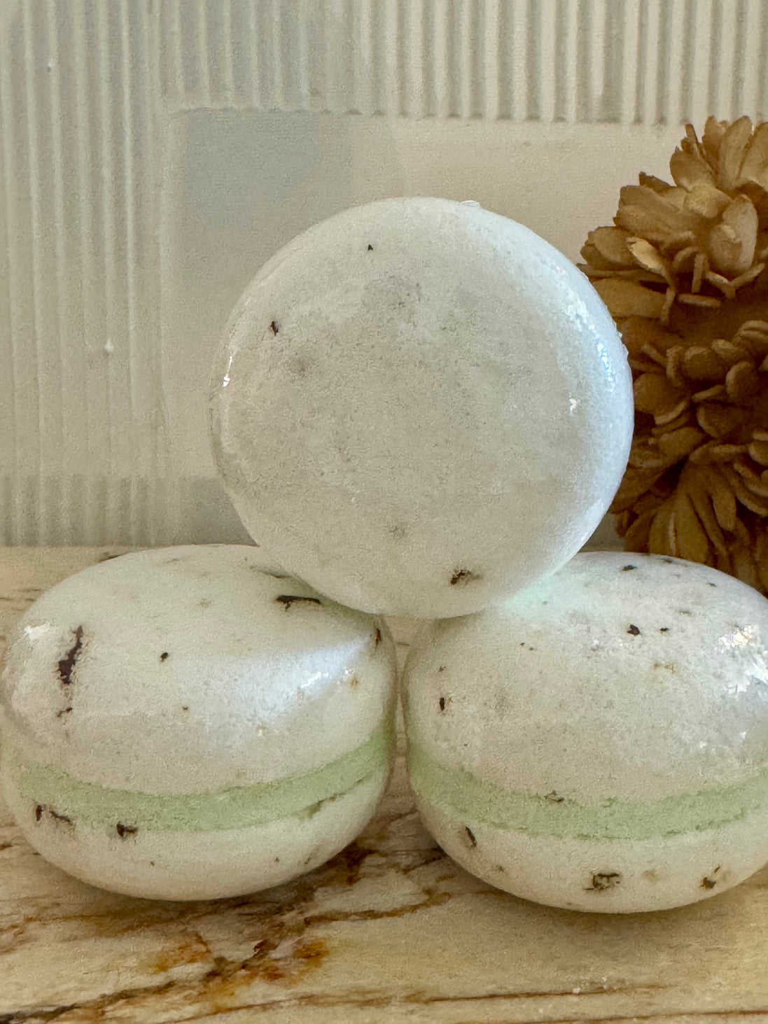 Macaron de bain rose