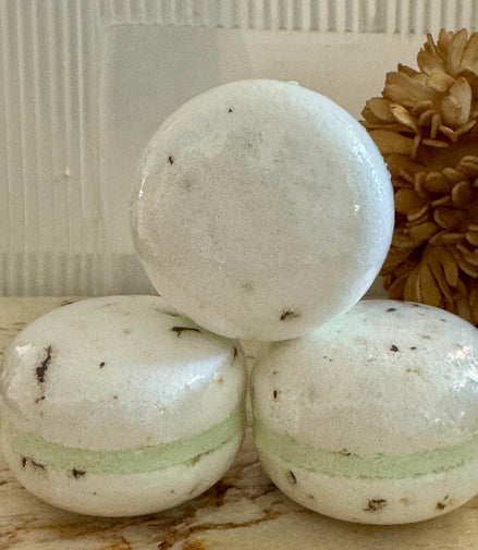 Macaron de bain rose