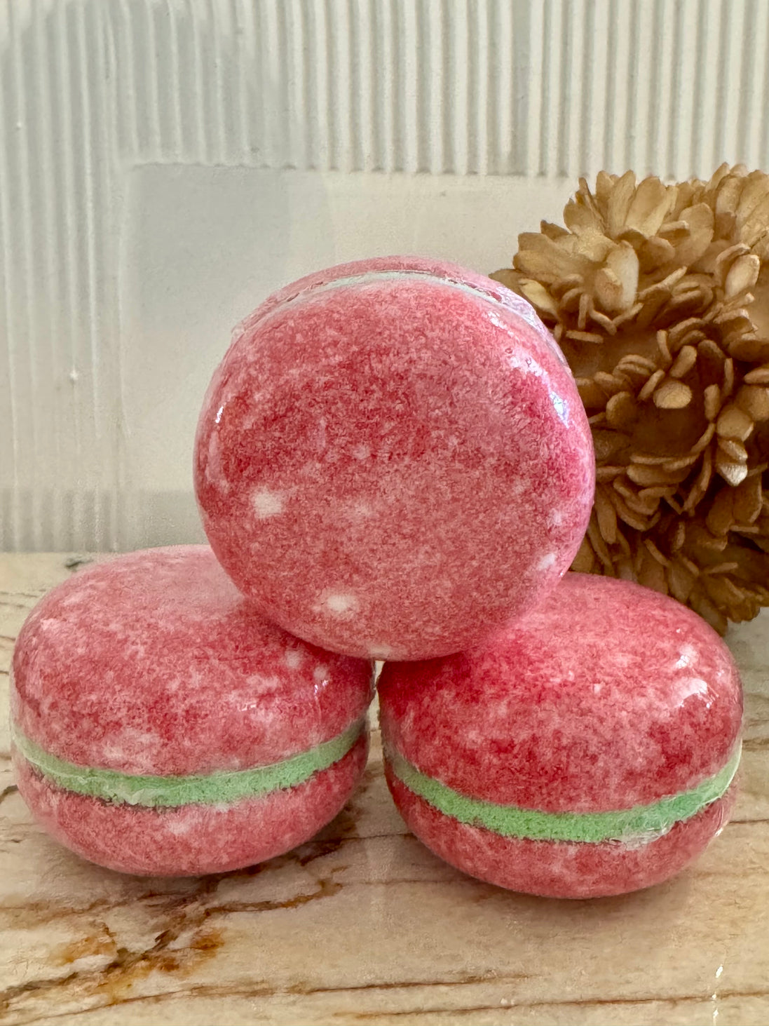 Macaron de bain raisin