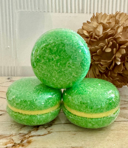 Macaron de bain pomme