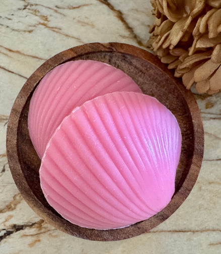 Petit savon coquillage rose