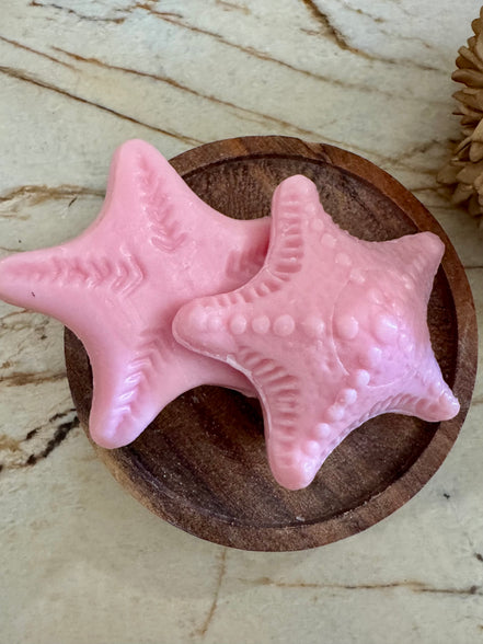 Petit savon étoile de mer rose