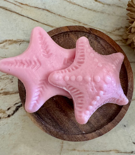 Petit savon étoile de mer rose