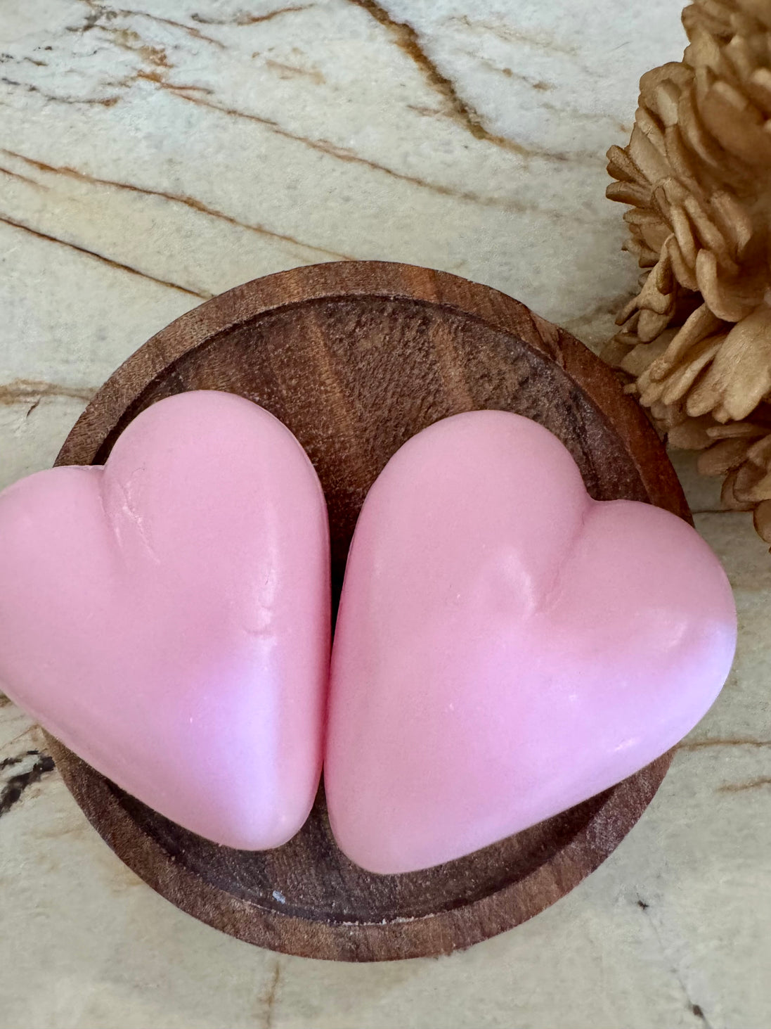 Petit savon coeur rose